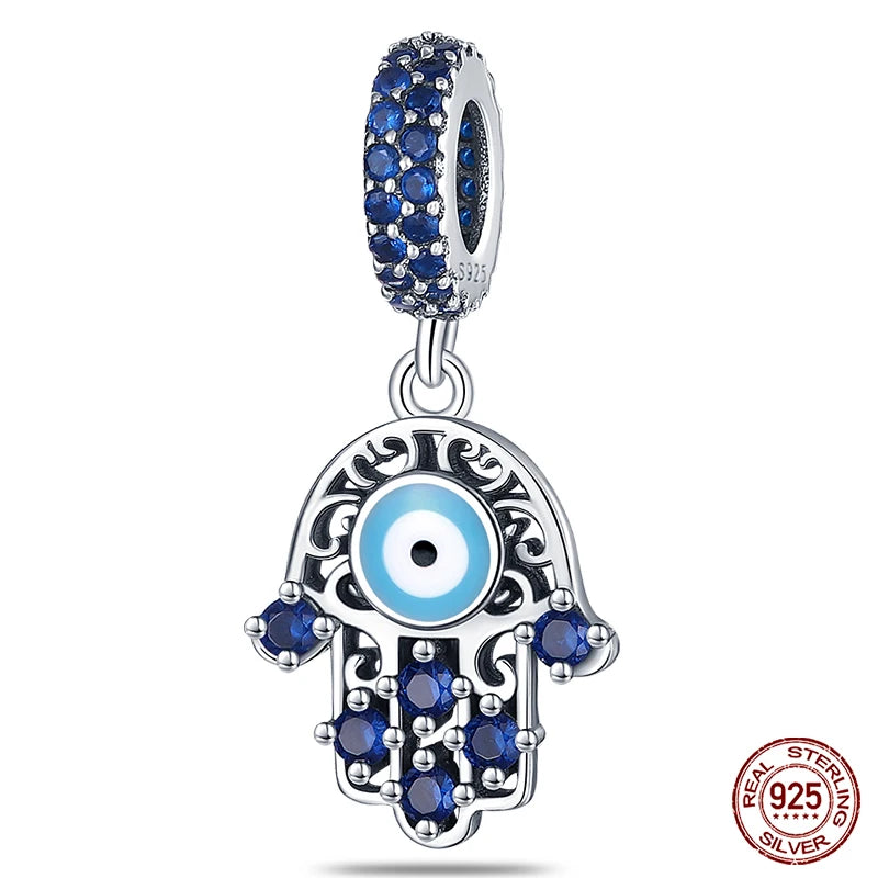 Original Ocean Series Fit 3mm Bracelet 100% Authentic 925 Sterling Silver Turtle Crab Mermaid Charm Beads DIY Jewelry Gift