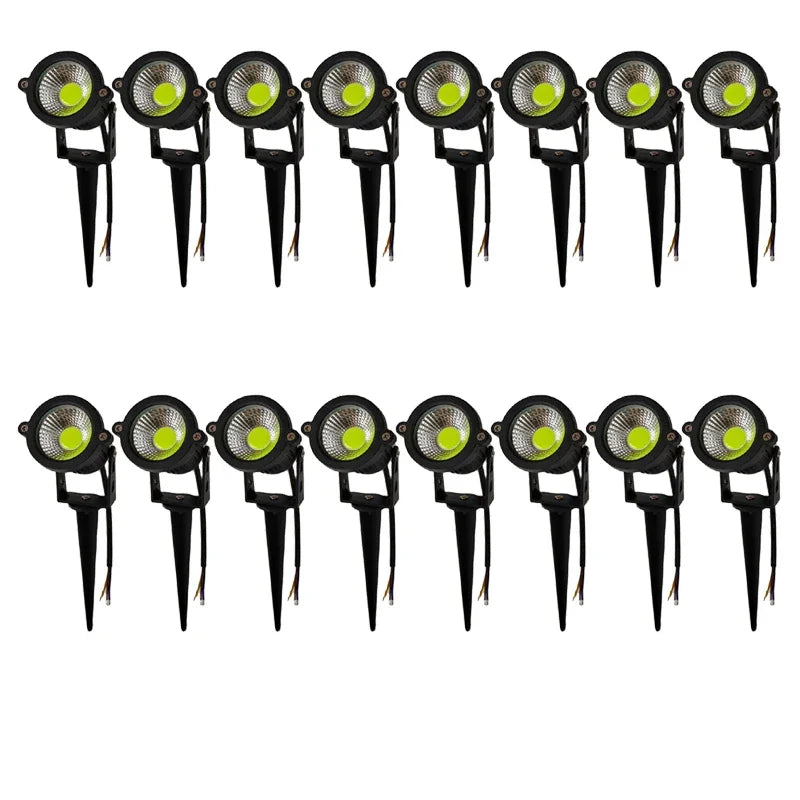 6-16PCS Outdoor LED Garden Lawn Light 5W Landscape Lamp Spike Waterproof DC12V Path Bulb Warm White Green Spot Lights 220V 110V