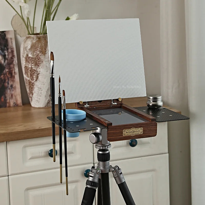 Wooden Foldable Portable Quick Installation Art Student Outdoor Sketch Special Multi-functional Folding Travel Oil Painting box