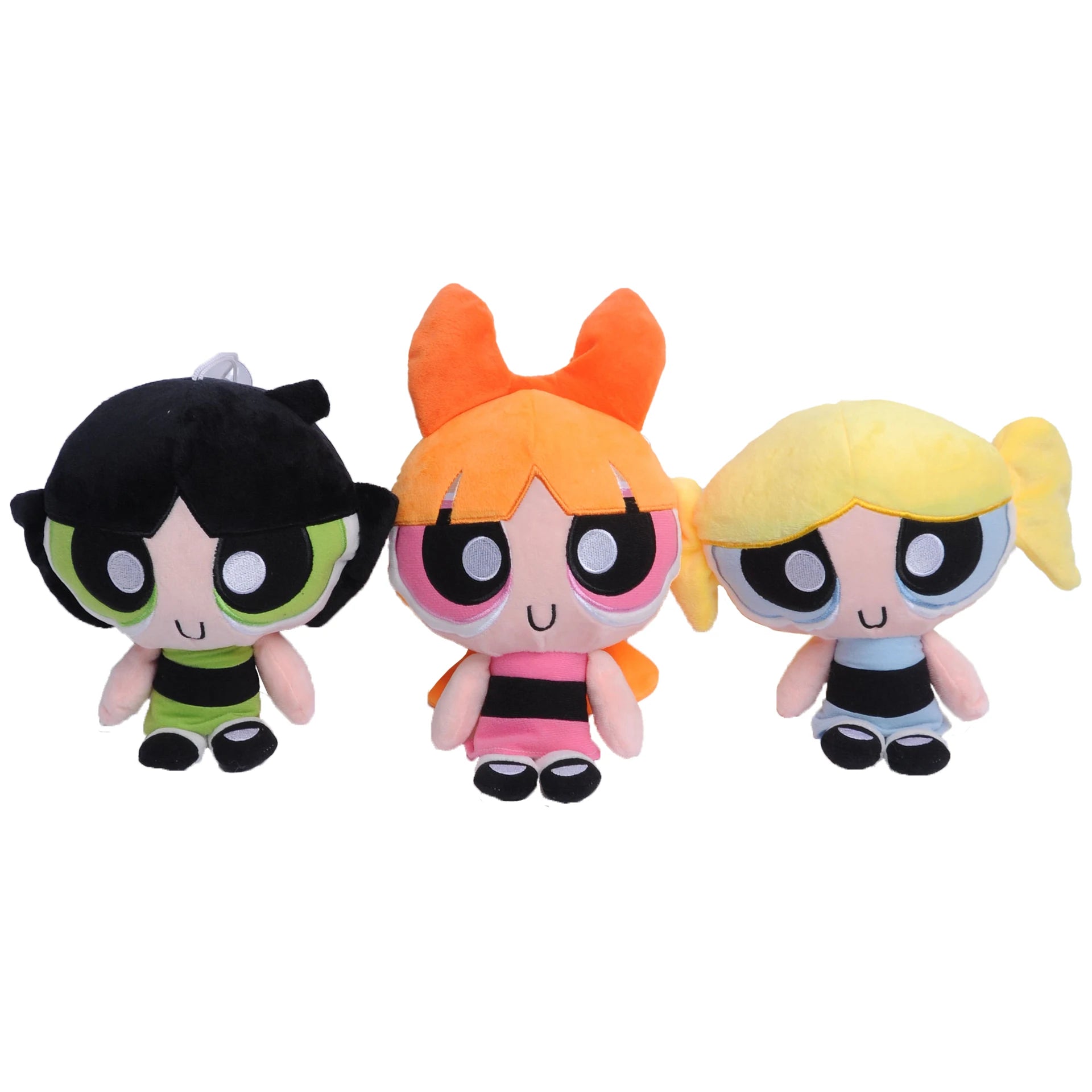New 3pcs 20cm Cartoon The anime Powerpuff Girls Plush Toys Cute Blossom Buttercup Bubbles stuffed Plush dolls Gifts For Children