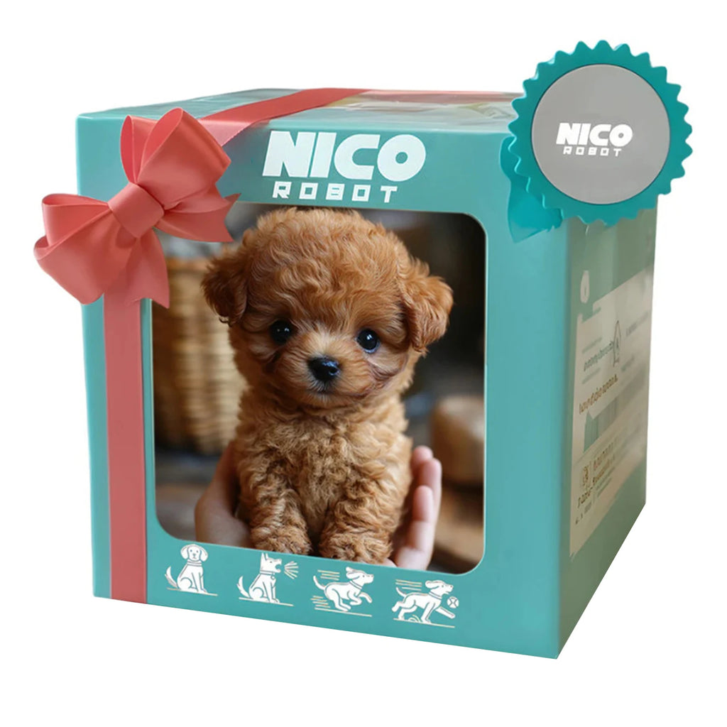 Plush Puppy Toy Electronic Interactive Animal Dog Robot Puppy Kids Doll Plush Simulation Smart Dog Toy Present for Boys Girls