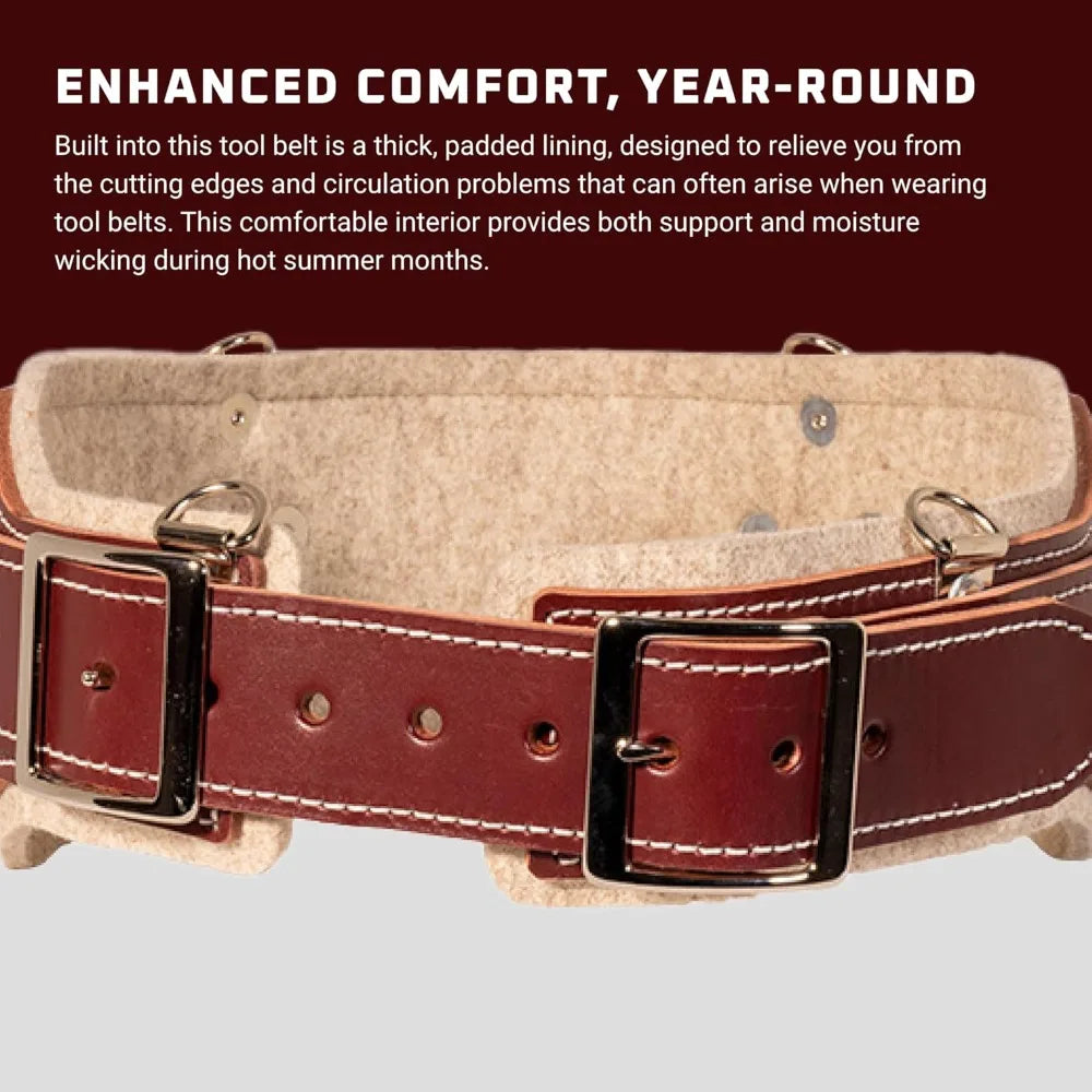 Best - Stronghold Comfort Belt System - Large, OxyRed - Wide 5” Belt for More Back Support