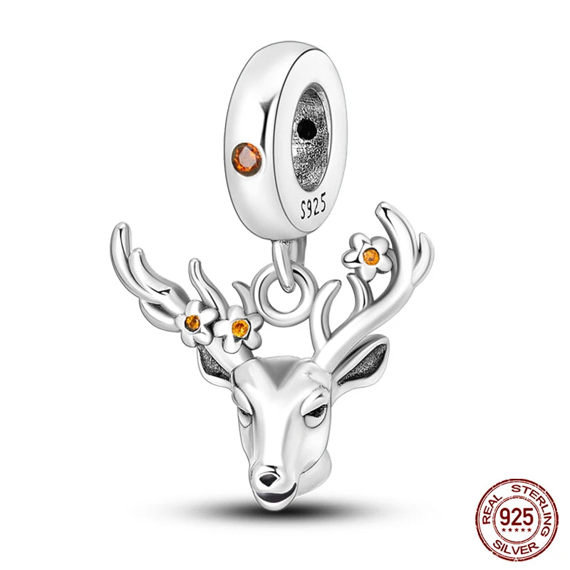 925 Silver Fashion Camera Coffee Cup Flower Charms Beads Fit Qikaola 925 Original Bracelet DIY Birthday Jewelry Making For Women