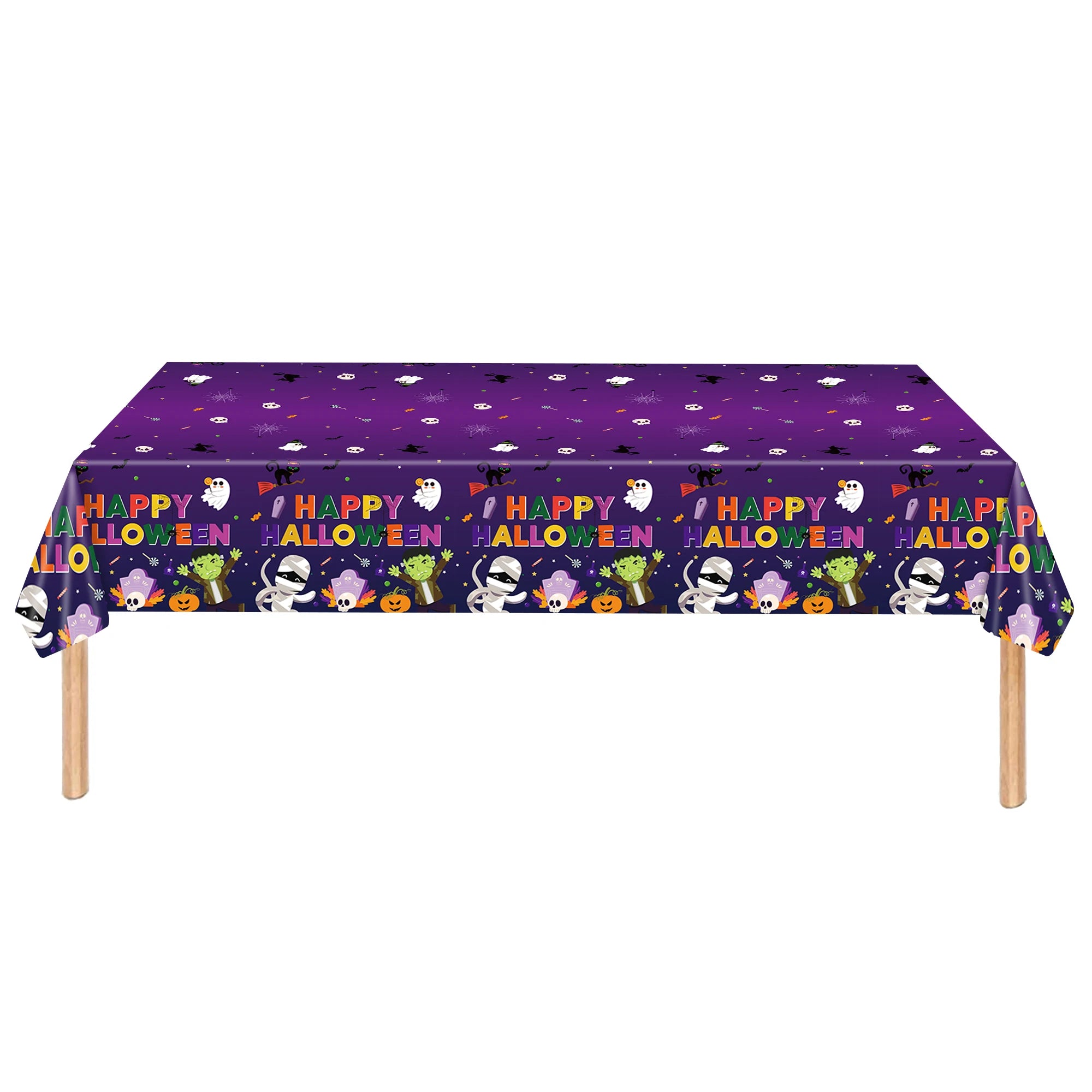 Halloween Ghost Shape Disposable Tableware Paper Plates Cups Halloween Happy Birthday Party Decoration For Home