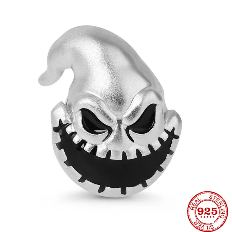 Halloween Dark Demons Pumpkin Bat 925 Sterling Silver Bead Charm Hang Fit Original Bracelet Necklace DIY Fashion Jewelry Making﻿