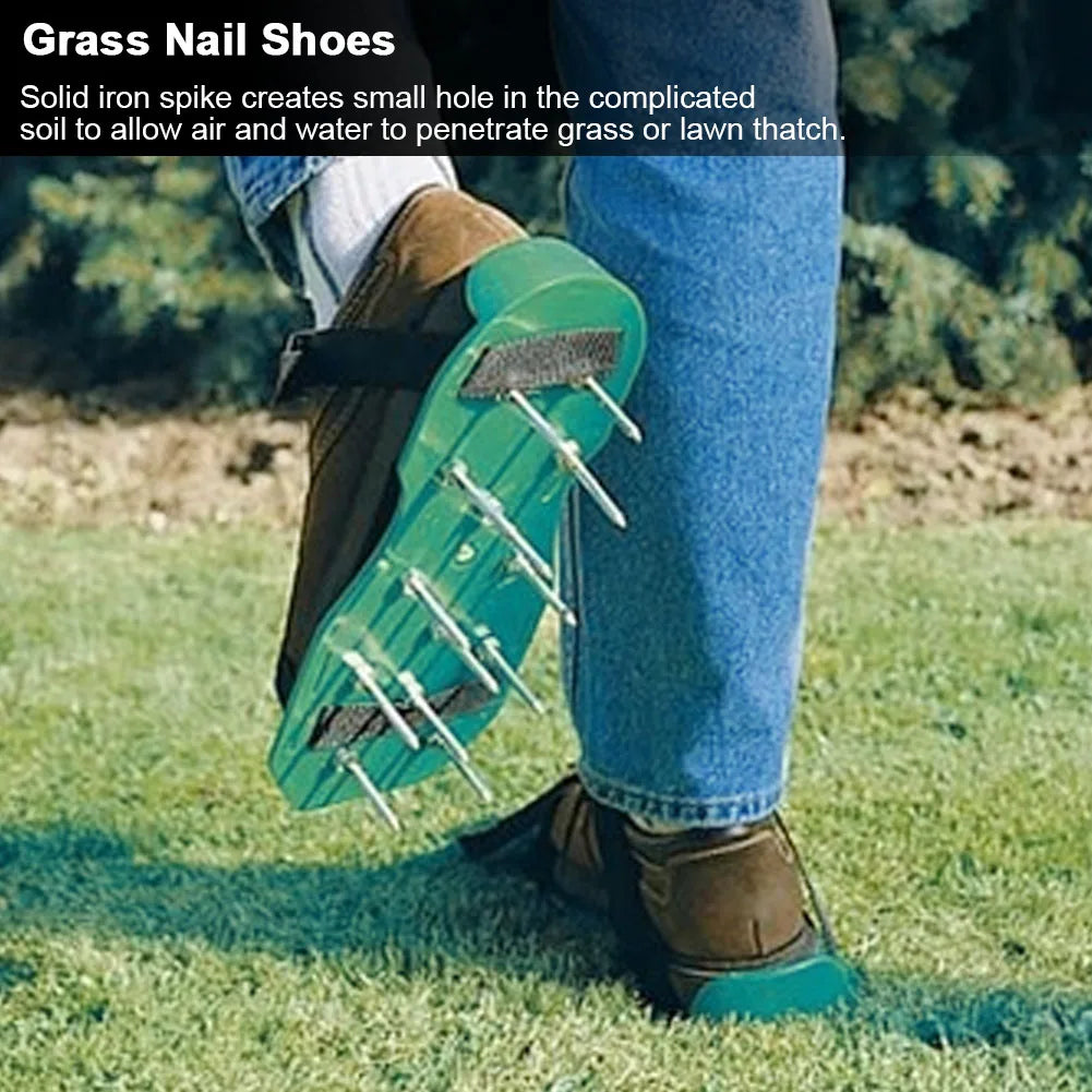 Garden Yard Lawn Aerator Shoes Grassplot Aerating Soil Spike Sandals