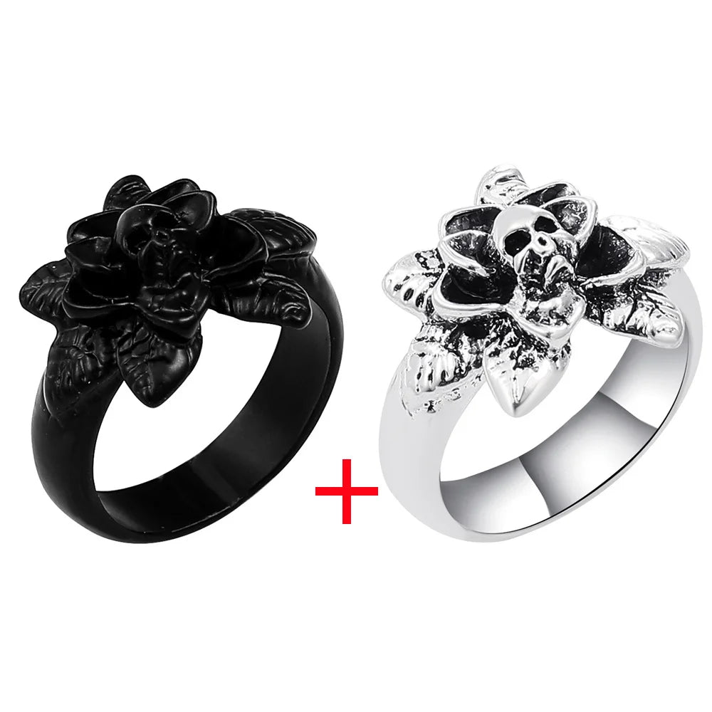 Punk Alien Ring Alloy Men's and Women's Jewelry Halloween Party Birthday Gift Fashion Decoration Finger Accessories 2024 trend