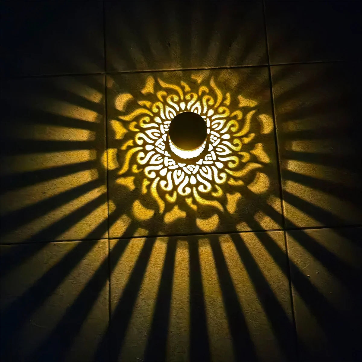 Solar Wall Fence Light Lamp Powered Lights Waterproof Led Outdoor Decorative Deck Step Garden Post Lamps Yard Metal Patio Stair