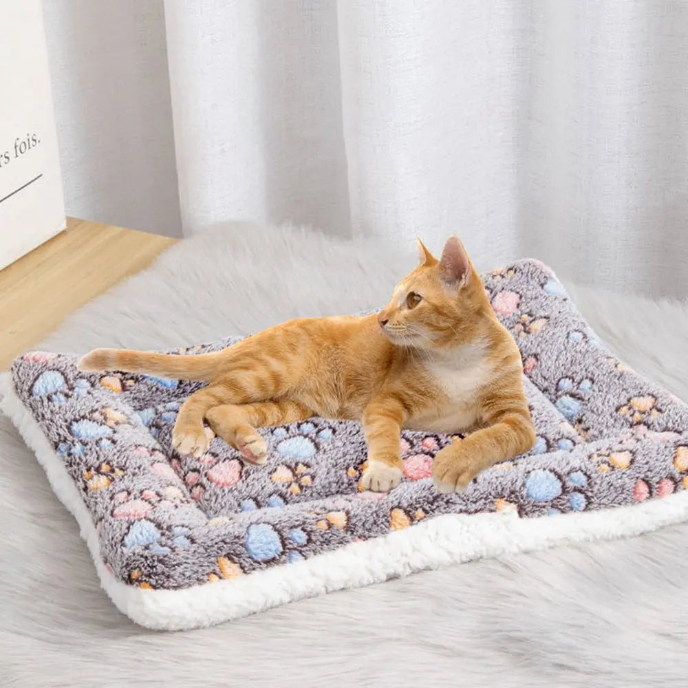 Pet Supplies Soft Cat Bed Mats Thickened Autumn Winter Warmer Pet Sleeping Bed Mat Kennel Washable Dogs Pet Pad Blanket