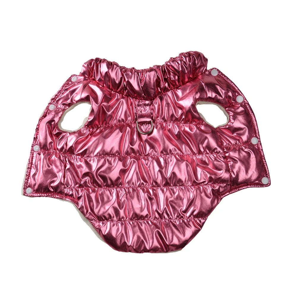 Dog Coat Winter Waterproof Clothes For Small Medium Dogs Cats Warm Fleece Puppy Vest Jacket With D-ring Yorkie Chihuahua Costume