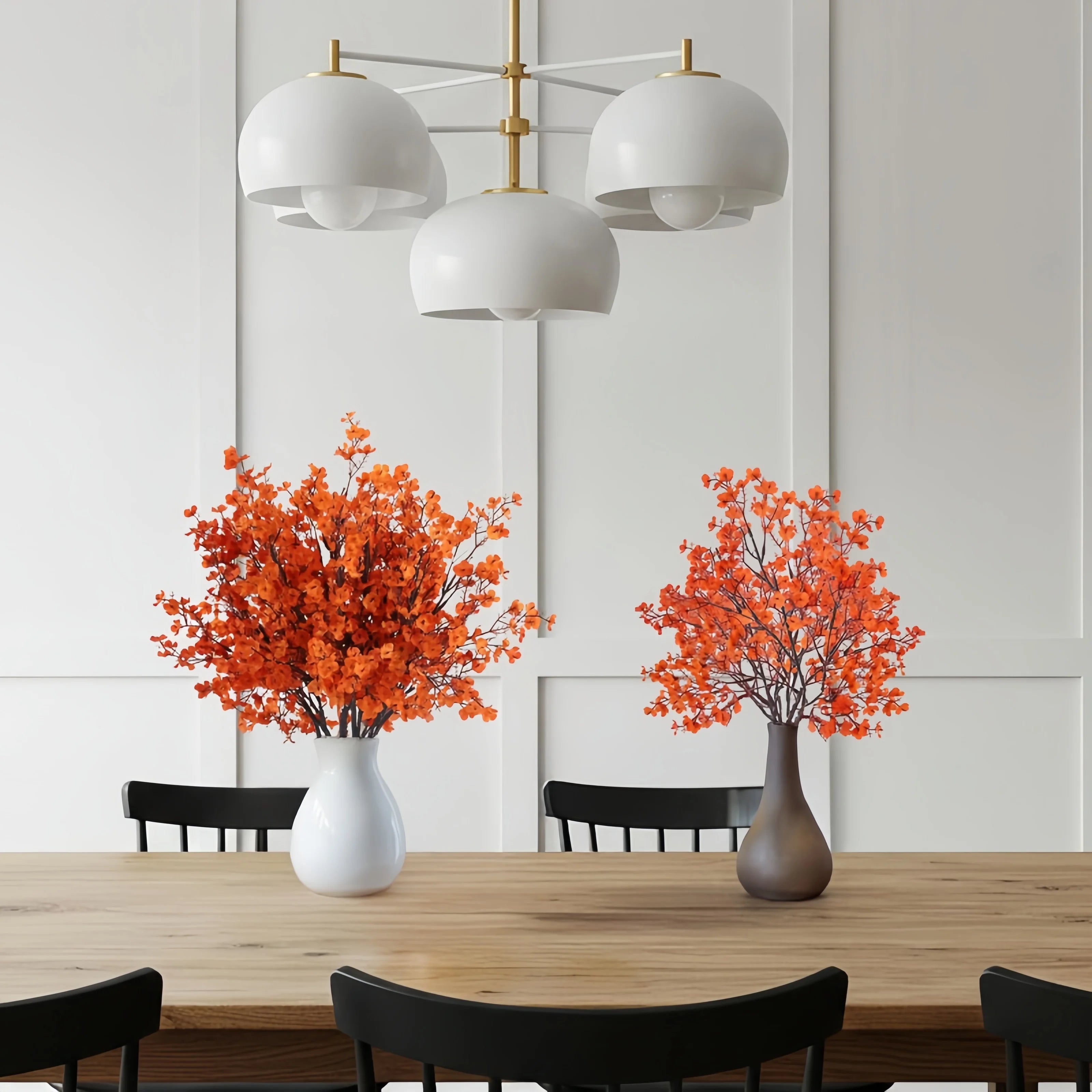 3/6pcs 19in Baby Breathable Artificial Flowers, Silk Plants for Autumn Halloween Decor, Perfect Seasonal Home Decorations