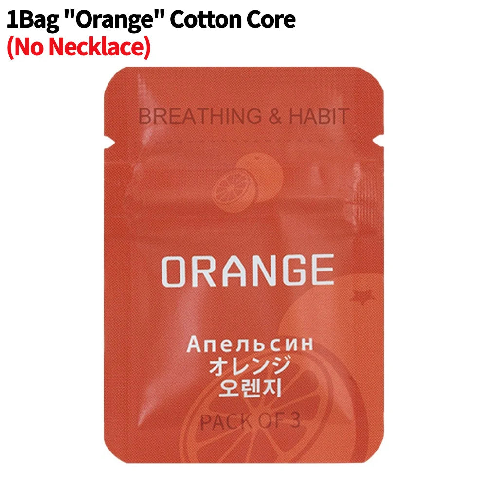 Breathing Necklace with Filter Cotton Quitting Smoking Meditation Pendant Wear Resist Quit Smoking Necklace Stop Smoking Aids