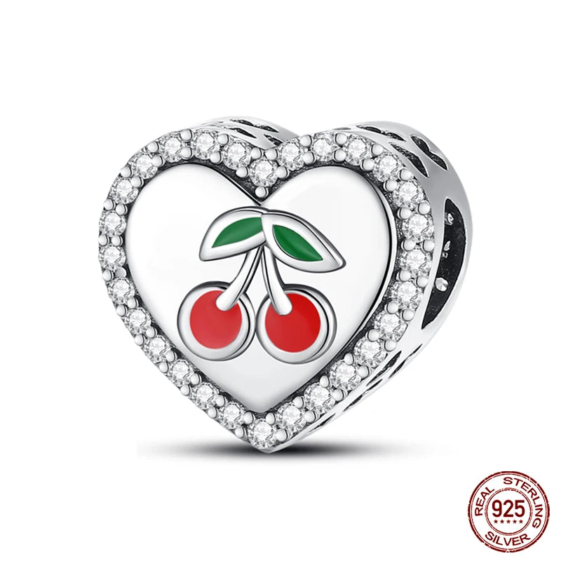 925 Sterling Silver Romantic Heart Series Charms Beads Fit Qikaola 925 Original Bracelet DIY Mother's Day Jewelry Gifts
