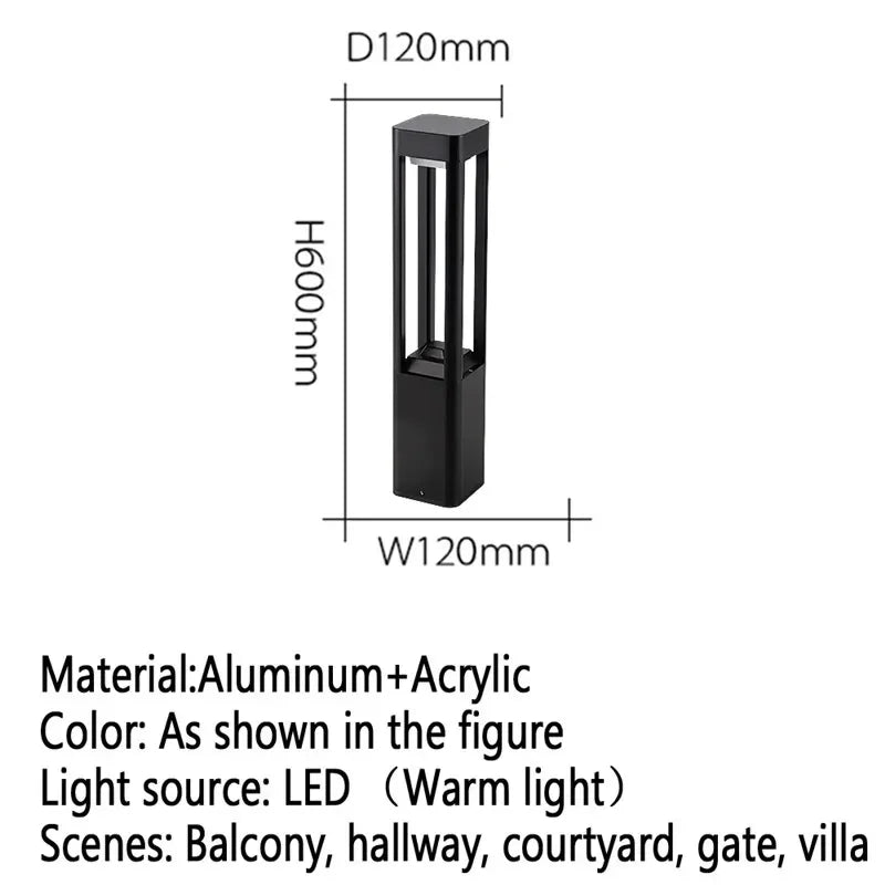GISELLE Contemporary Outdoor Lawn Lamp LED Electric Waterproof Villa Garden Courtyard District Residential Quarters Lawn Lamp ﻿