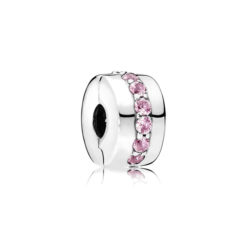 Hot Selling 925 Silver Pink Cup, Bag Beads, Moon Cross Pendant Suitable for European Original Bracelet DIY Exquisite Jewelry