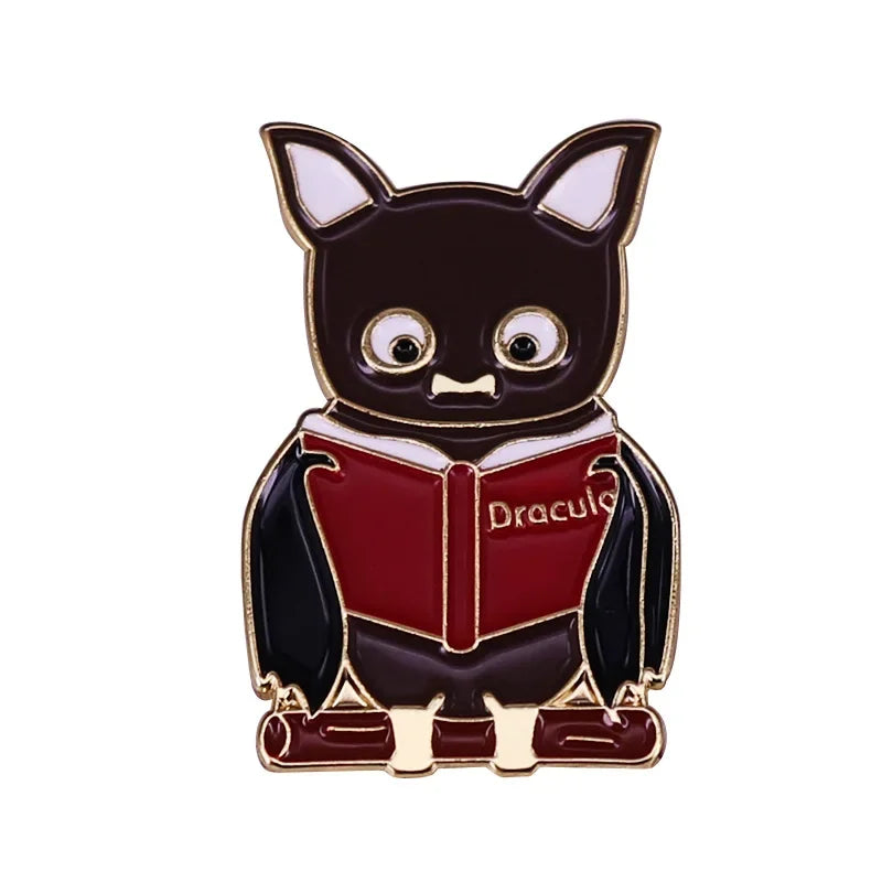 NEW Gothic Enamel Pins Halloween Terror Metal Brooch   Send Friend Fans Boutique Medal Gift Fashion Anime Badges Collecting