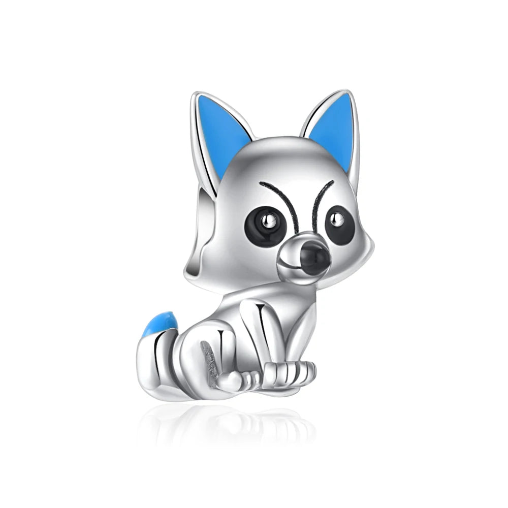 New 925 Sterling Silver Pet Series Dog Paw Print Dog House Charm Of Chain Beaded Fit Original Pendant Bracelet Ladies Jewelry