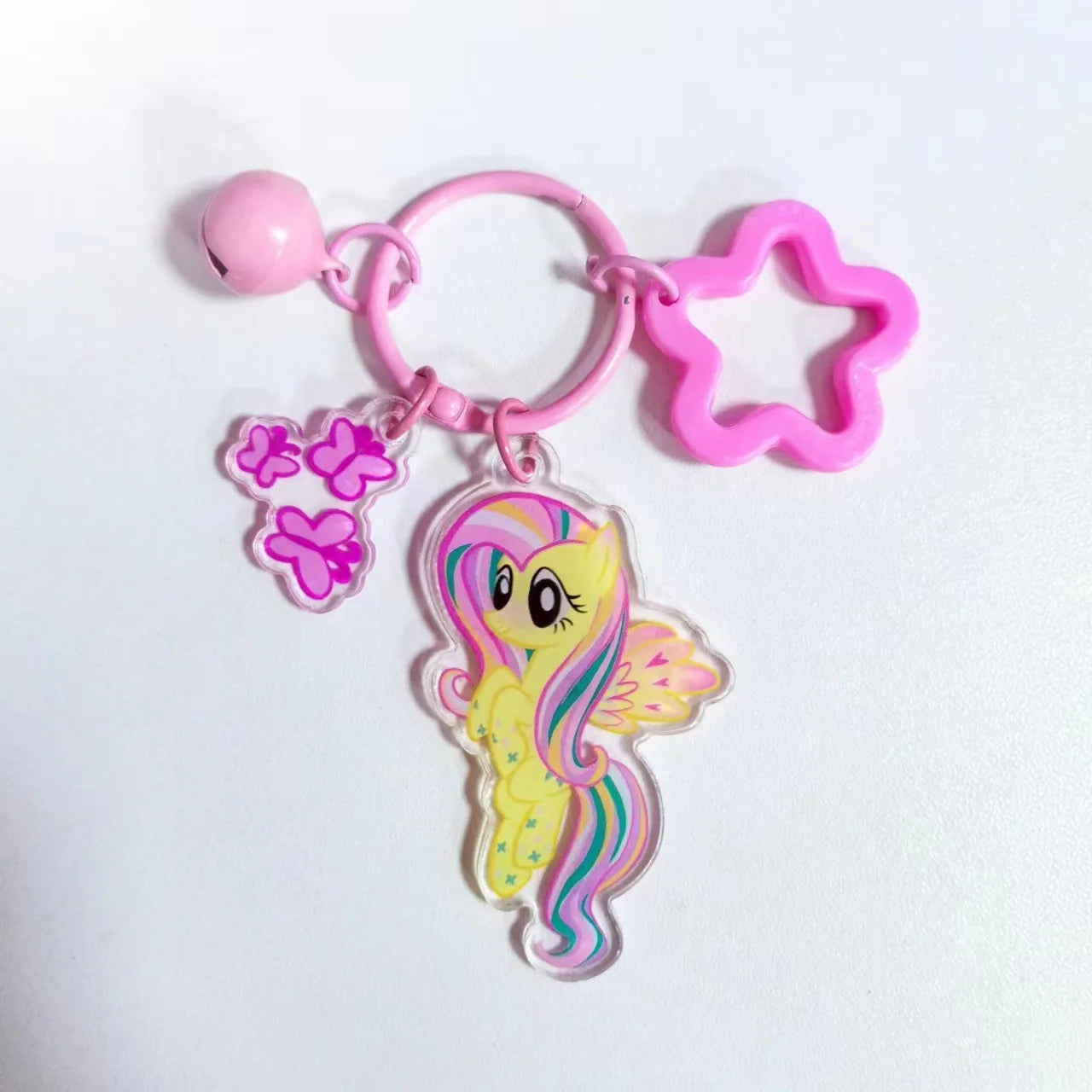 Anime Kawaii My Little Pony Keychain Unicorn Key Ring Fashion Car Keys Chain Girls Backpack Pendant New Bags Decor Toys Gift