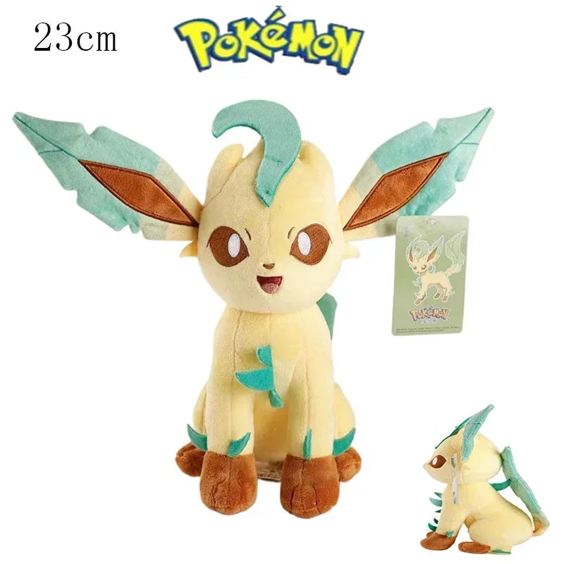 Large Leafeon Plush Pokemon Eevee Sylveon Umbreon Leafeo Soft Stuffed Toys Doll Kawaii Christmas Gift