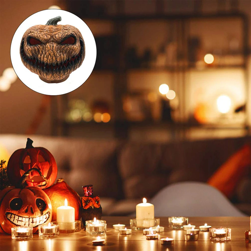 Horrible Evil Pumpkin Light Battery Powered Lamp Halloween Party Holiday Decor