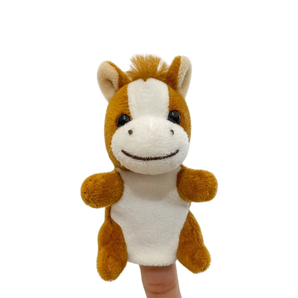 Plush Animals Finger Puppet Toys Role Play Educational Kids Animal Hand Puppet Soft Tell Story Interactive Toys Children Gift