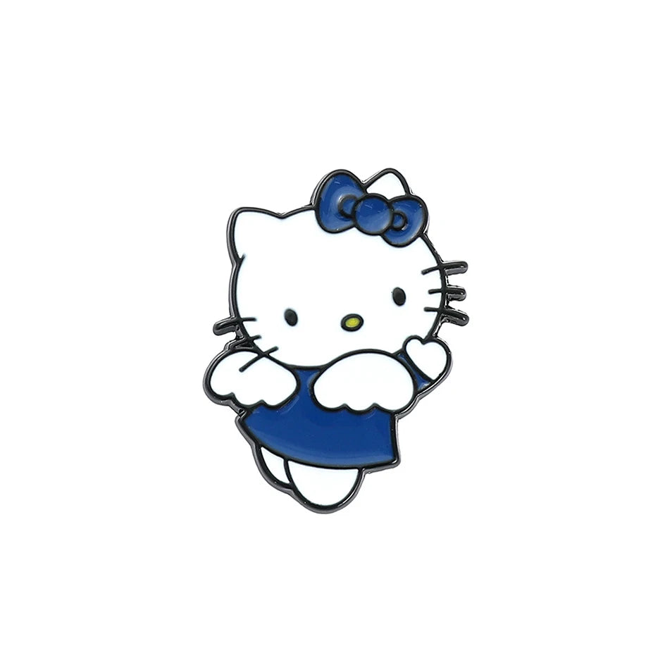 Sanrio Hello Kitty Lapel Pins For Backpacks Brooches Enamel Pin Anime Gift Kawaii Hellokitty Y2K Fashion Jewelry Accessories