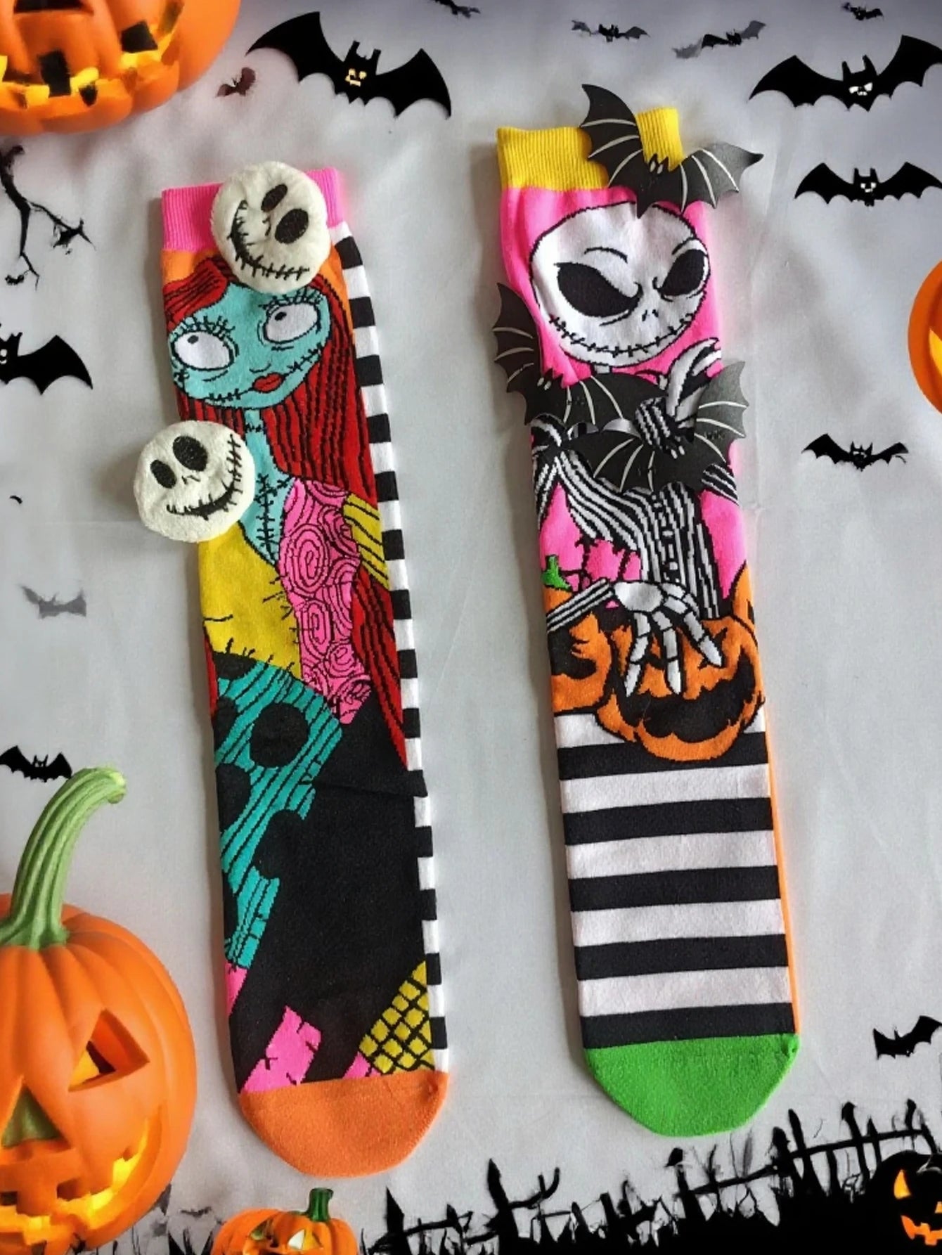 1 Pair of Creative and Personalized Halloween Children's Socks Versatile Socks for Both Boys and Girls, Suitable for All Seasons