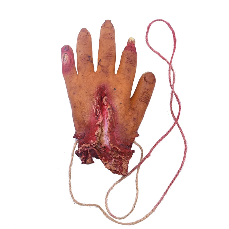 Halloween Horror Hanging Pendant Fake Dead Mouse Bat Broken Hand Feet Halloween Party Home Haunted House Scary Decoration Props