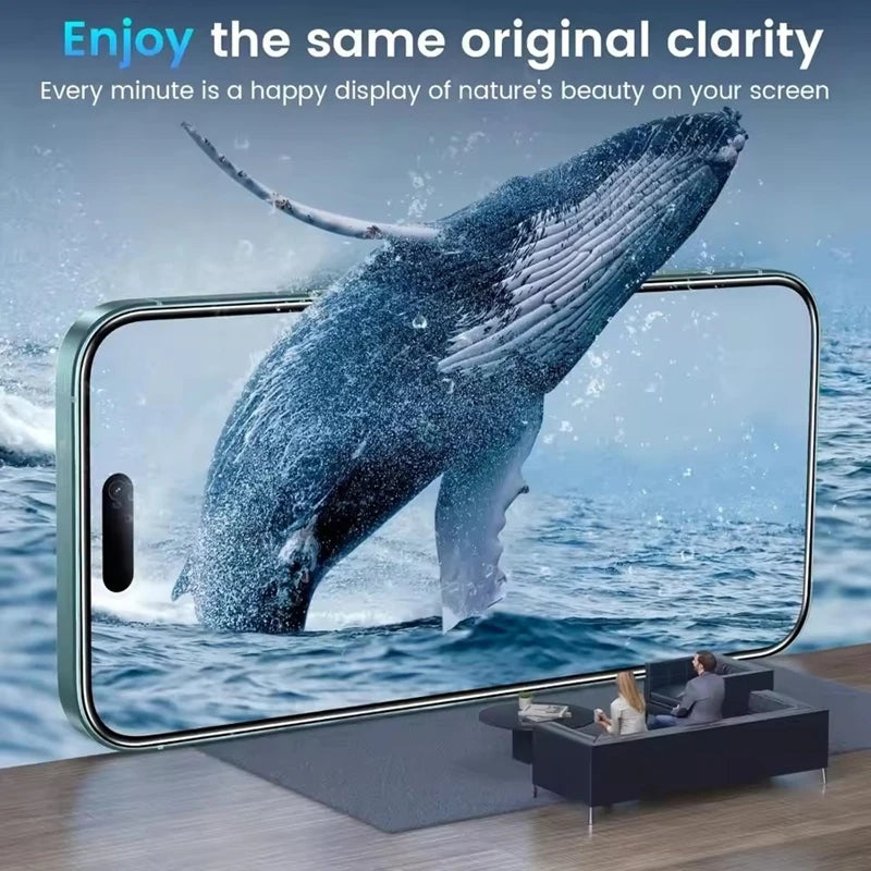 5Pcs Tempered Glass For iPhone 15 13 11 12 14 Pro Max Mini Screen Protector For IPhone 16 7 8 Plus X XR XS MAX Protective Glass