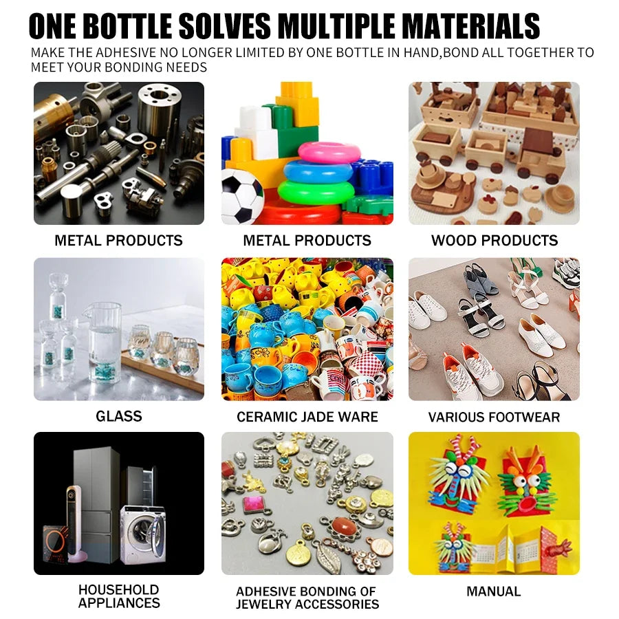 LOOLIFL 1-5pcs 502 Super Glue Instant Quick-drying Cyanoacrylate Adhesive Leather Rubber Wood Metal Strong Bond Liquid Glue Tool