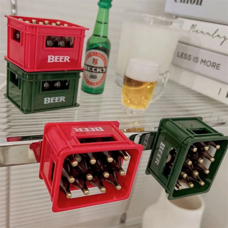 Multifunctional Beer Opener Fridge Magnet New Creative Simulation Beer Box Magnetic Opener High-Value Bottle Opener