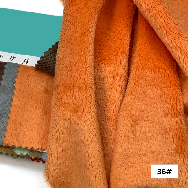 Plush Fabric 5mm Pile Length 100 Polyester 100 Colors Can Be Choose Hair Material For Popular Cotton Dolls DIY Handmade Fabric