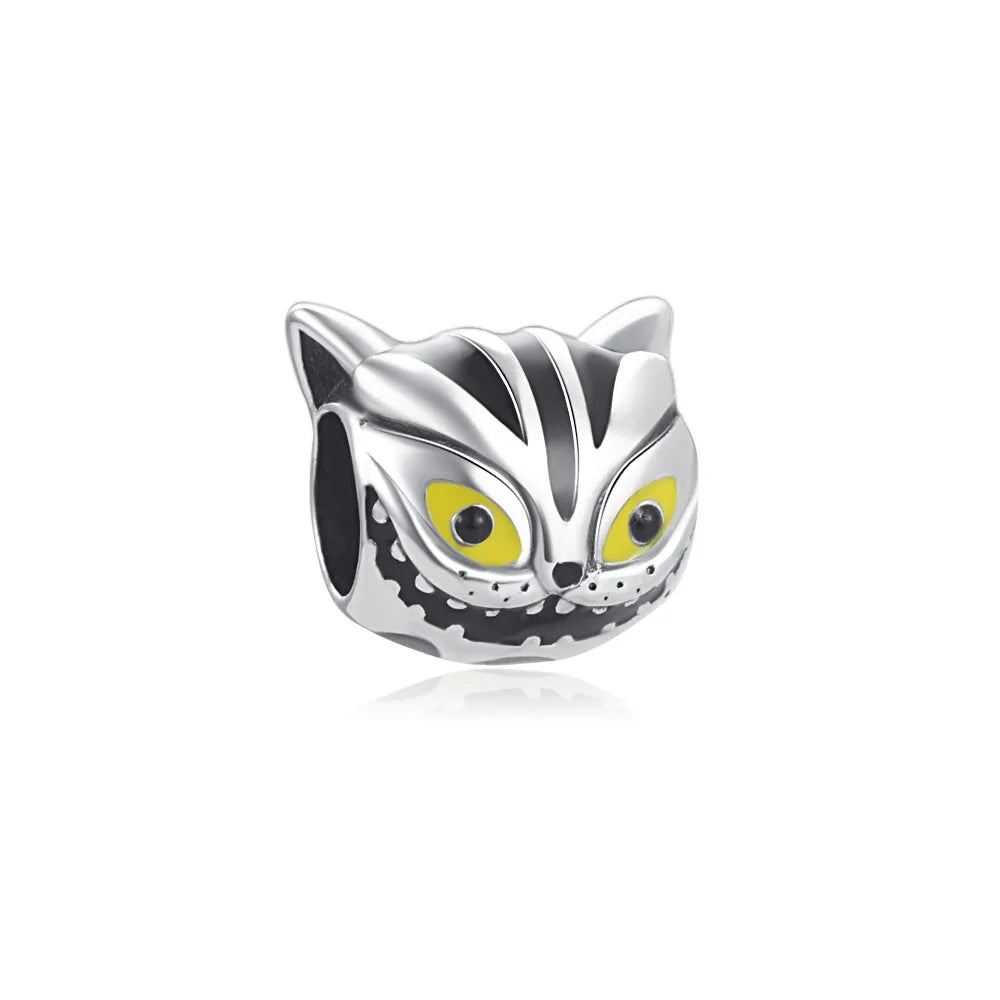 Miniso Scared Skeleton Ghost Series 925 Sterling Silver Charm Halloween hat Bead Fit Women Original Bracelet Jewelry For Gift