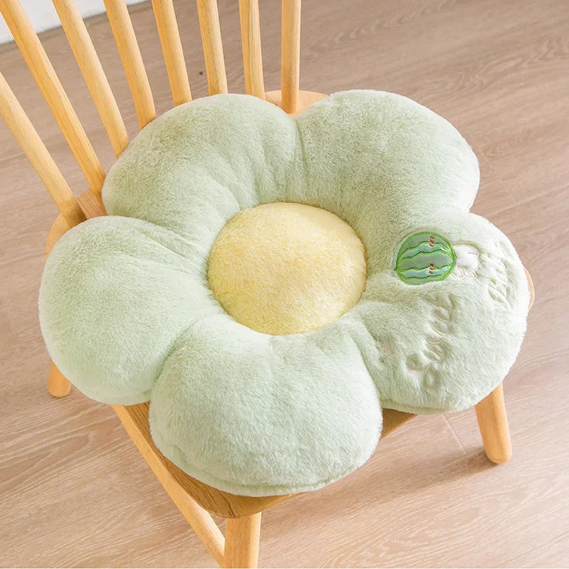 Long Plush Flower Shape Sofa Decor Cushion Stuffed Pink Peach Blossom Flower Baby Floor Playmat Birthday gift Office Seat Pillow