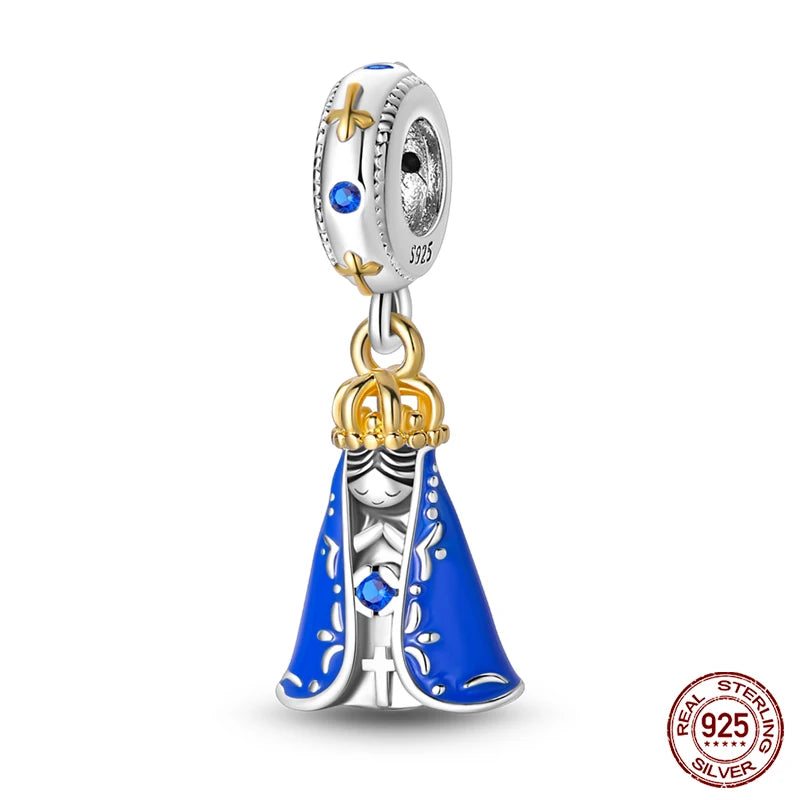 Original Ocean Series Fit 3mm Bracelet 100% Authentic 925 Sterling Silver Turtle Crab Mermaid Charm Beads DIY Jewelry Gift