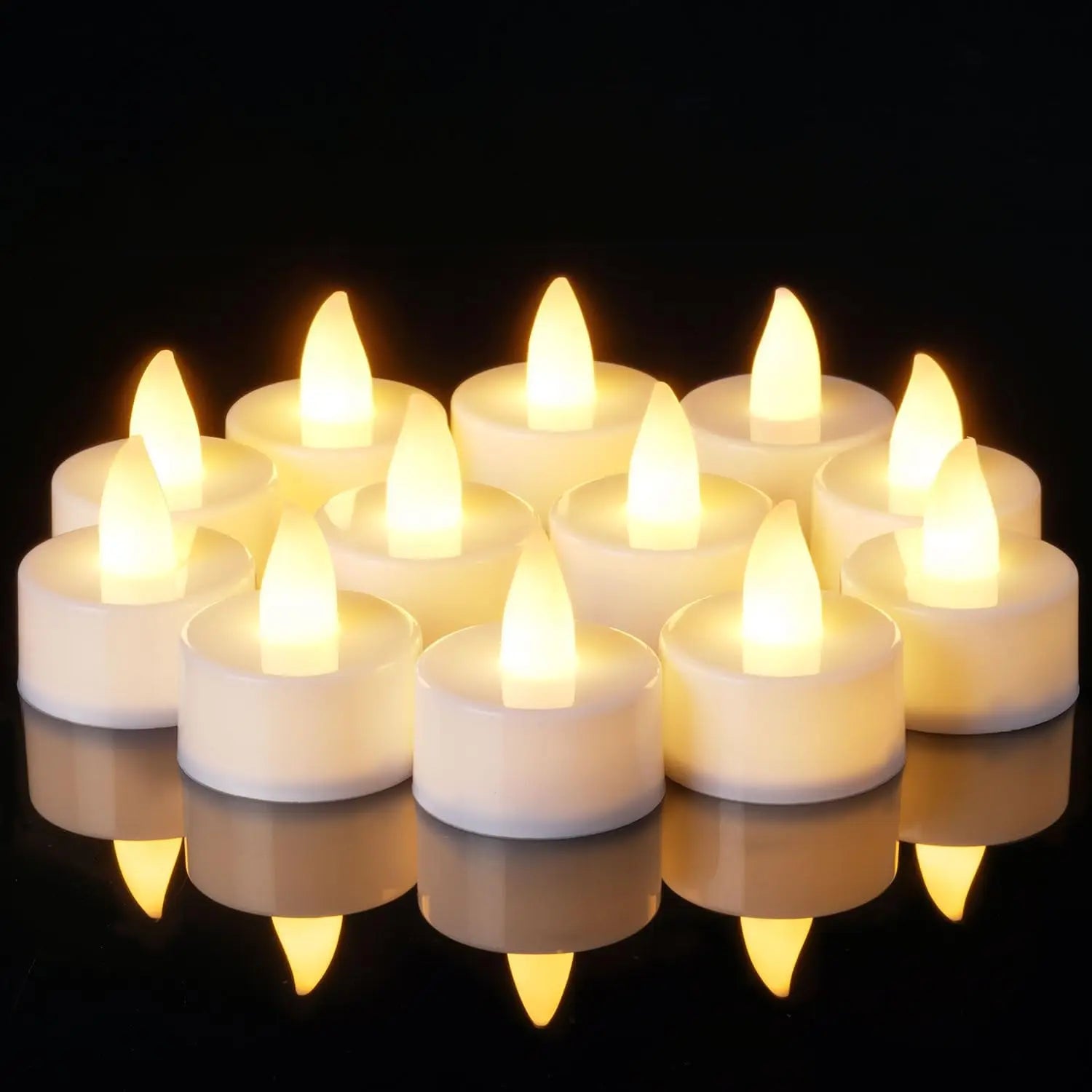 Flameless LED Candle Creative wishing Led Tea Light Warm White Flameless Candle Halloween Christmas Decor Candle Light
