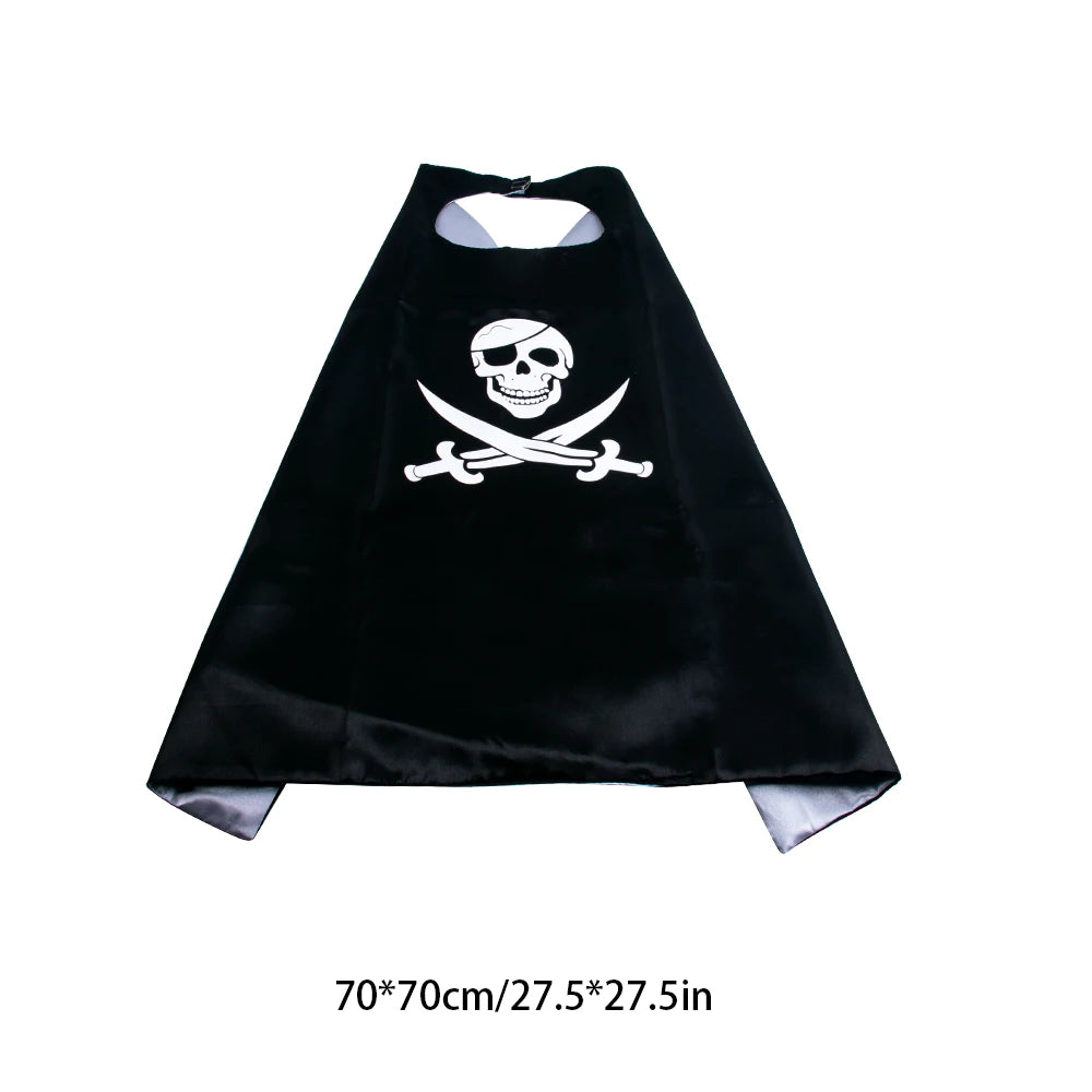 Children Pirate Captain Cosplay Costume Props Pirate Eye Patch Hook Coins Telescope Kids Favors Gift Toy Pirate Party Halloween