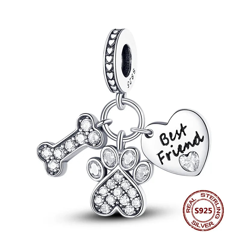 925 Sterling Silver Strawberry Turtle Owl Charm Beads Suitable For Original Bracelet Women DIY Jewelry Making Birthday Gifts