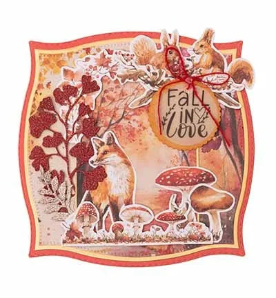 Umbrella Mushrooms Pumpkin Animals Autumn Tree Card Metal Cutting Dies Silicone Stamps Scrapbook Stencil Photo Album DIY Paper