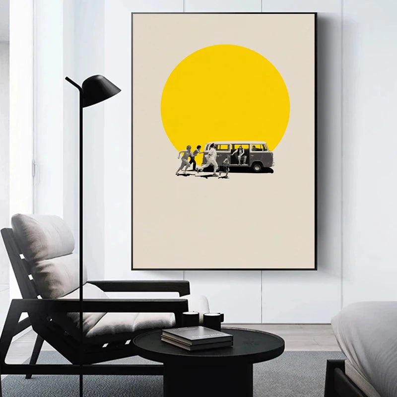 Classic Simple Abstract Retro Tv Show Movie Protagonist Excerpt Poster Canvas Paint Prints Art Picture Room Home Wall Decor Gift