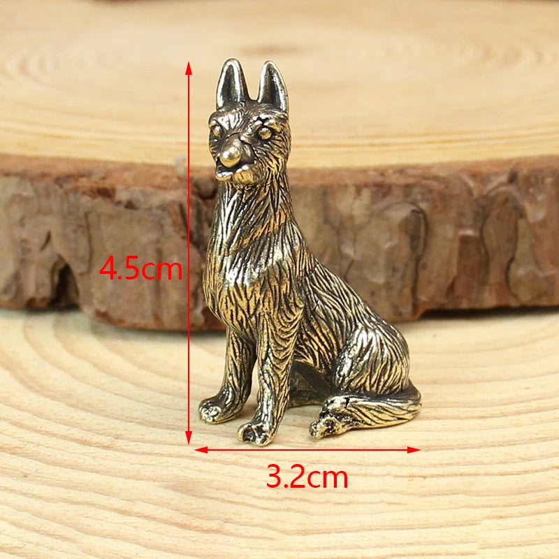 Antique Miniature Animal Ornaments Figurines Vintage Brass Mini Animals Statue Desk Ornaments Home Feng Shui Decor Crafts