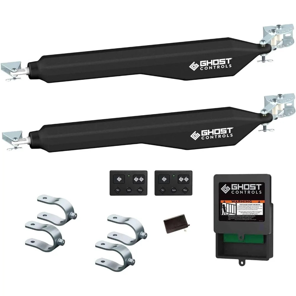 D Series Dual Smart Ready Automatic Gate Kit with Tube Gate Brackets- DD2U for Swing Gates Up to 1000 lbs.