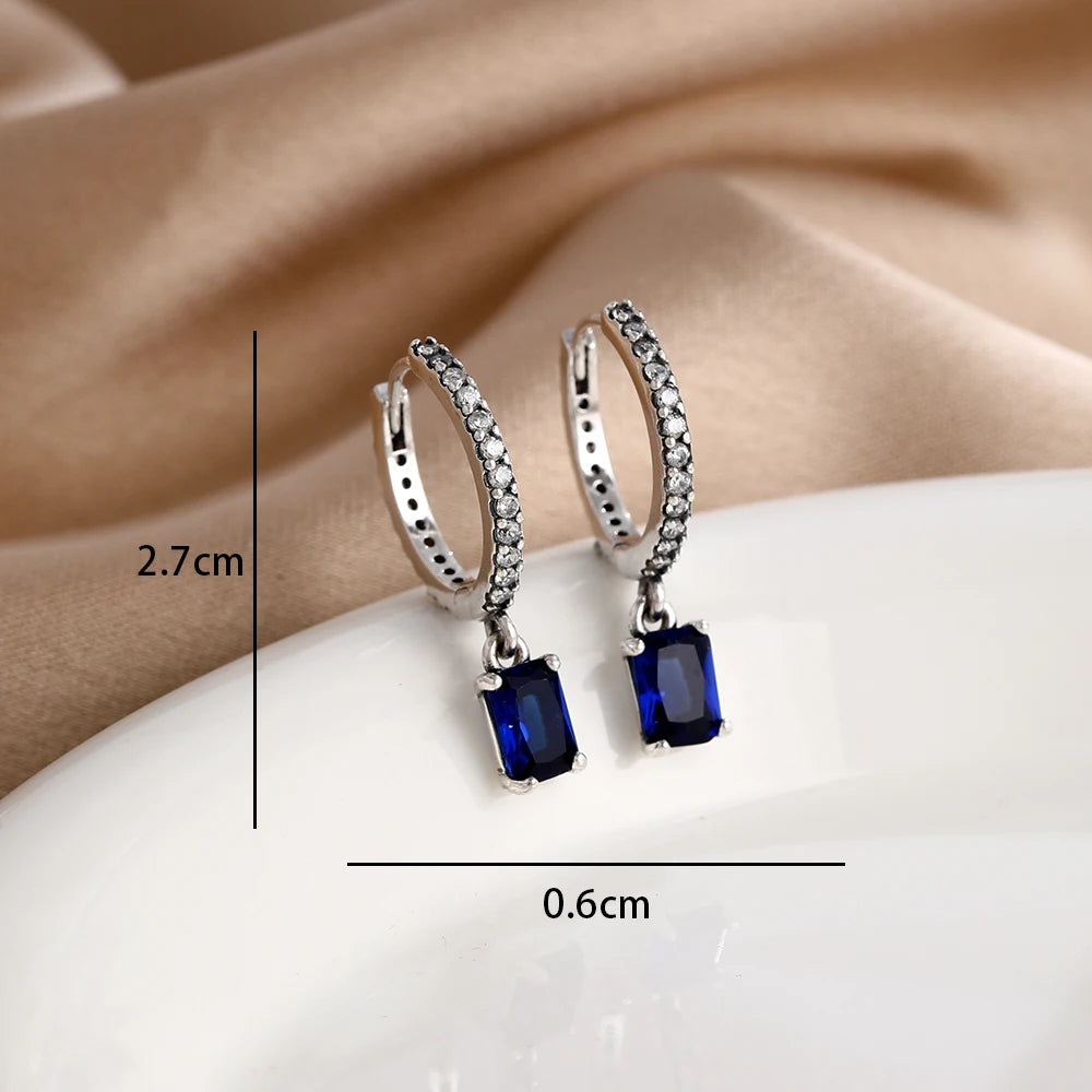 2025 New 925  silver earrings with sparkling red heart and pink bow earrings that fit original women's jewelry DIY birthday gift