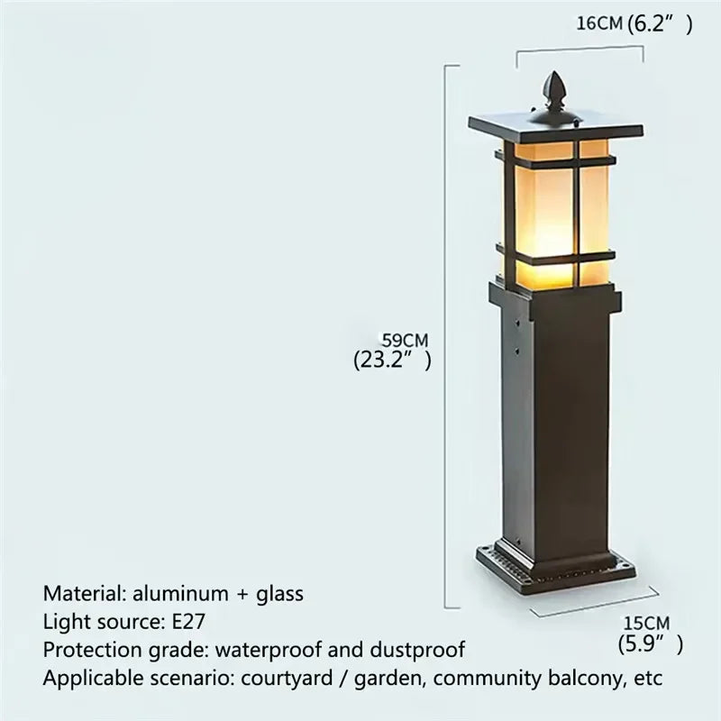 GISELLE Contemporary Outdoor Lawn Lamp LED Electric Waterproof Villa Garden Courtyard District Residential Quarters Lawn Lamp ﻿