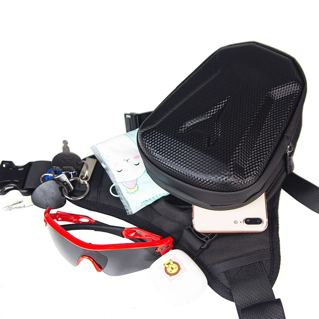 Motorcycle leg bag, waterproof rider waist bag, cycling bike, crossbody bag, motorcycle equipment