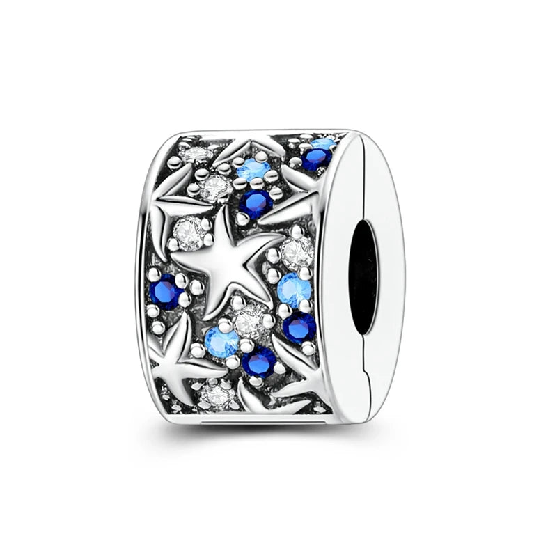 Fashion 925 Sterling Silver Summer Ocean World Series Sea Turtle Starfish Crab Octopus Charms Beads Fit 925 Bracelet DIY Jewelry