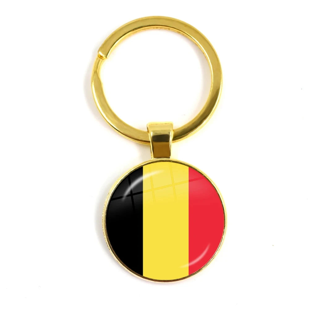 South Africa,Mozambique,Liberia,Cameroon,Cape Verde,Papua New Guinea,Algeria,Belgium,Portugal National Flag Keychains For Gift