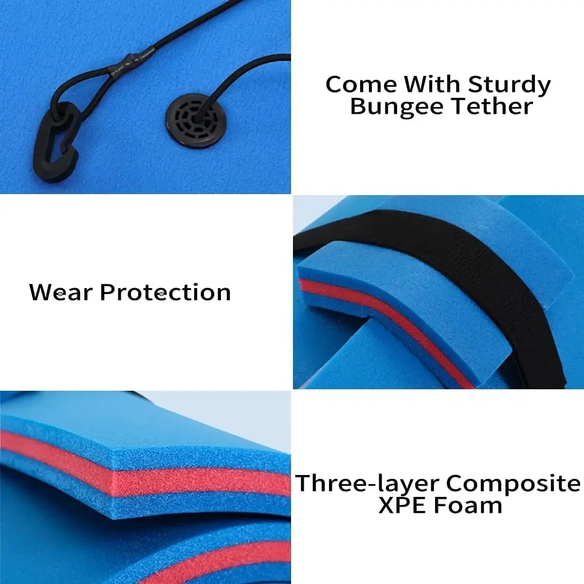 [Limited Stock, Buy Now!]Floating Water Pad Mat, 3 Layers XPE Foam 9/12/18 Ft Lily  for Beach, Ocean, Lake, Roll-Up Floating