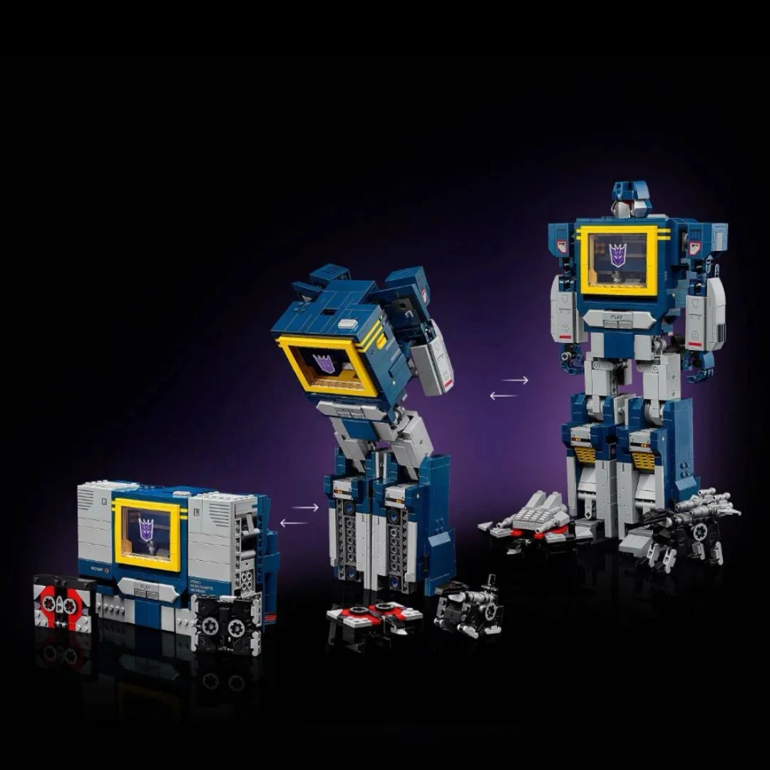 2025 New Icons 1505PCS  Blue Robot Model Building Blocks Creative Truck Car Mech Bricks Assembly   For Boy Toys Holiday Gift