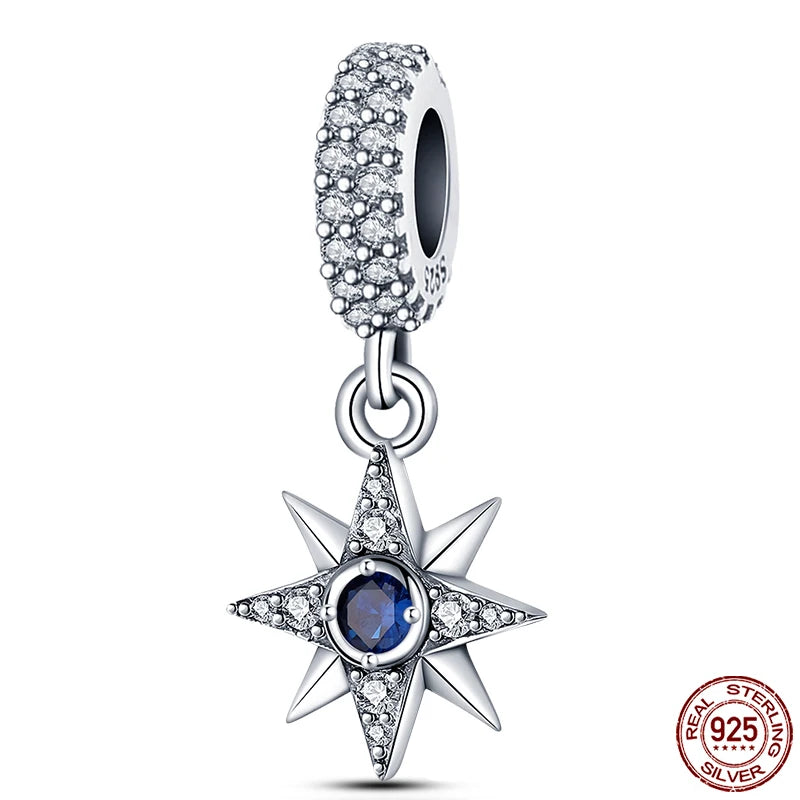 100% Real 925 Sterling Silver Classic Devil's Eye Charms Beads For Women Fit Original Qikaola Bracelets Fine DIY Jewelry Making